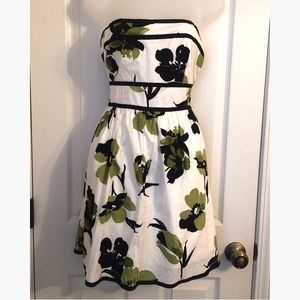 Floral Strapless Mini Dress